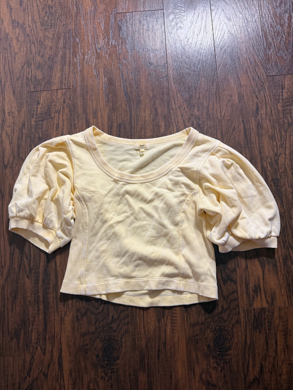 Aerie Seams Right Short Sleeve Sweatshirt